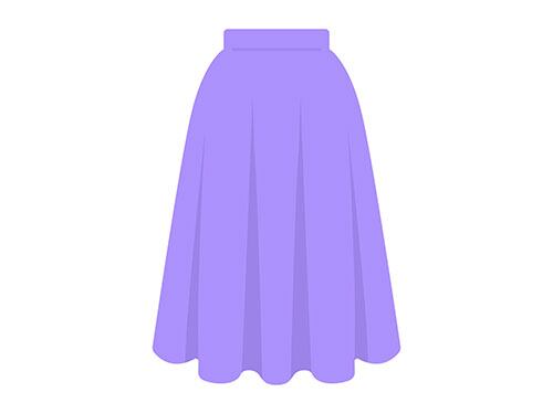 ロングスカートのイラスト | イラストセンター有料素材販売