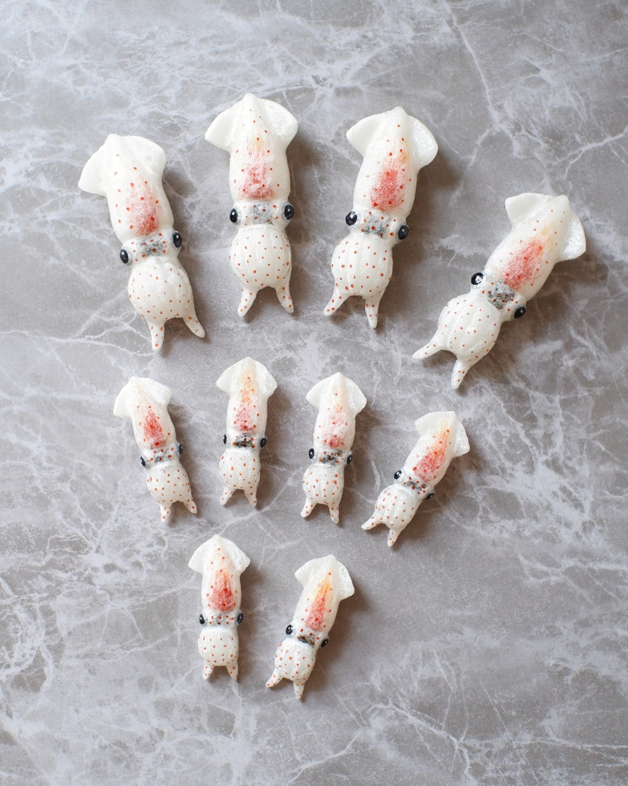 和紙小物/アクセサリー『海の宝石 ホタルイカ（蓄光）』