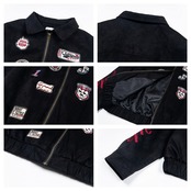 ストリート スエード刺繍 ジャケット T1862