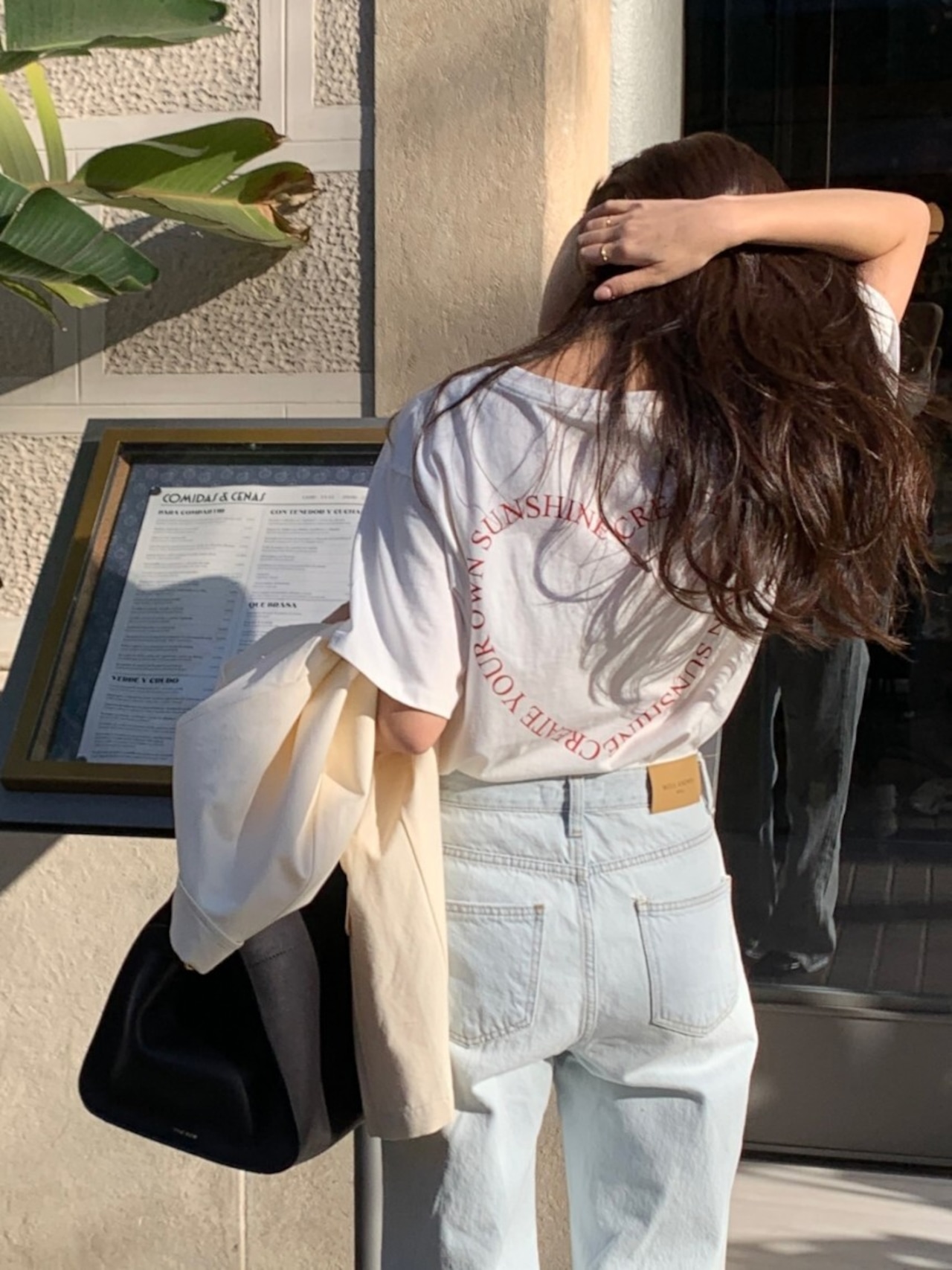 オバーサイズハートプリントT D1378