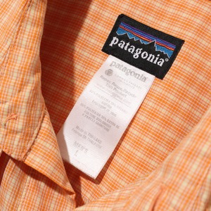 L 11年 Island Hopper Shirt サーモンオレンジ Patagonia パタゴニア アイランドホッパーシャツ