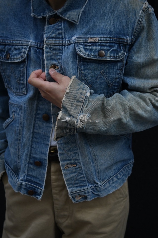 OK／50-60's "Wrangler 24MJ" denim jacket／BORO