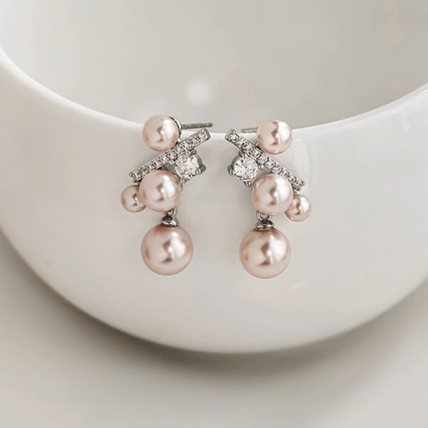 パールコンビネーションピアス A3443