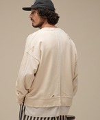 THEOREM Laidback Stacked CN Sweatshirt (IVO) TRM-2624007