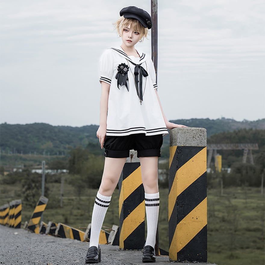 皇子系ロリィタ 少年装 男装 3点セット プリンス セーラー服 かぼちゃ