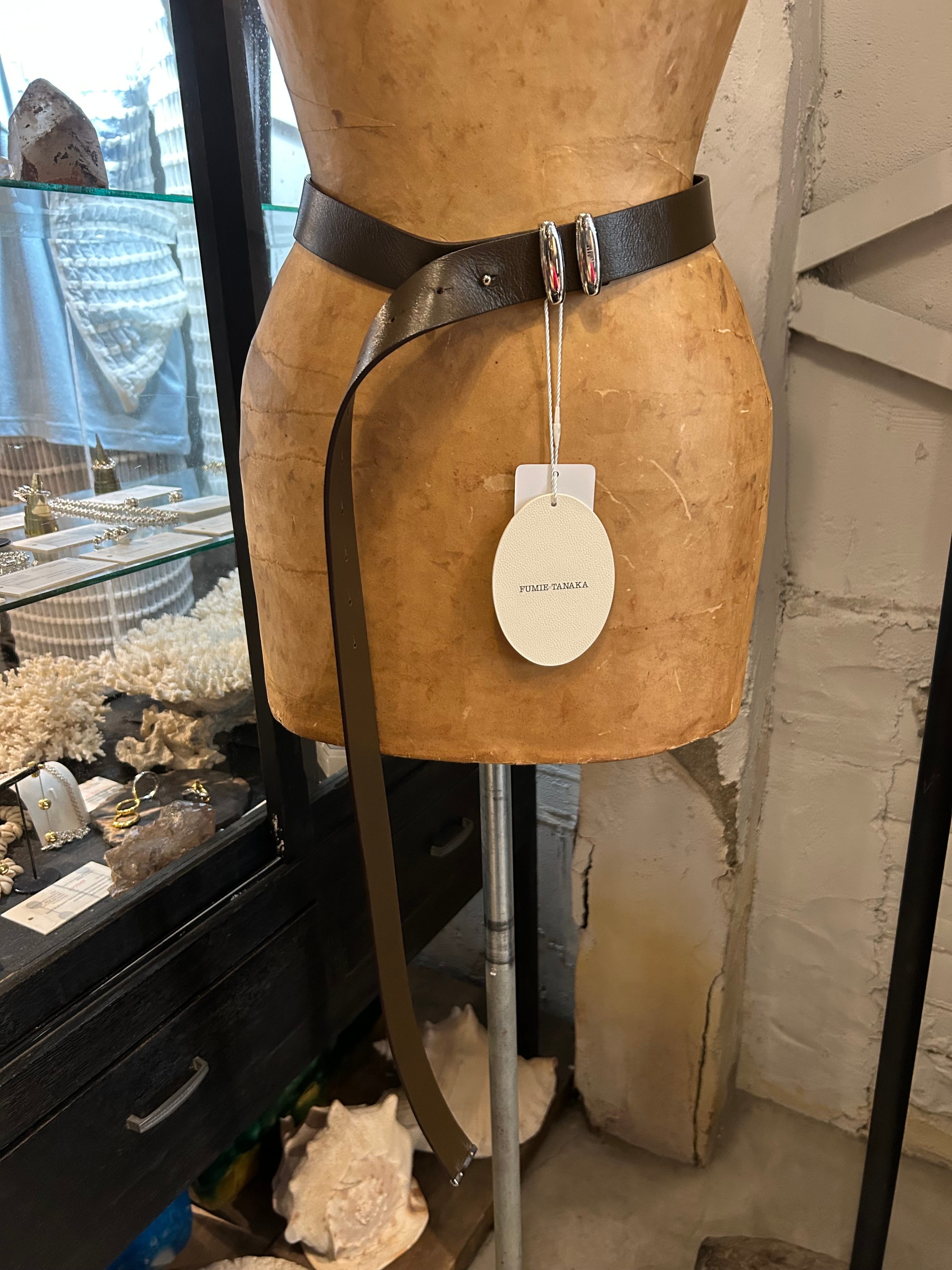 【FUMIE=TANAKA】 レザー タッセルベルト FUMIETANAKA leather long belt | AAR