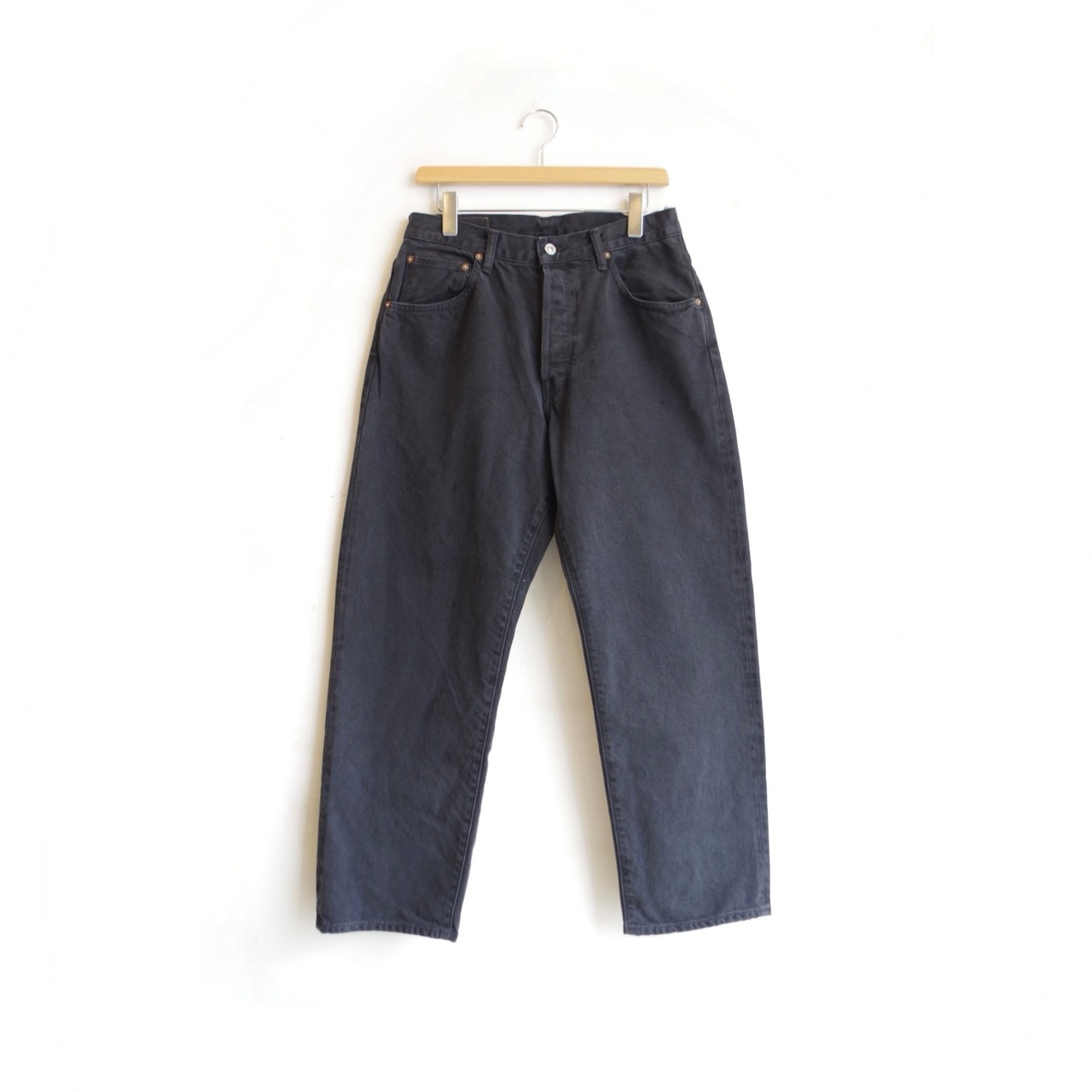 HATSKI　Wide Tapered Denim  Fade Black  HTK-Denim03