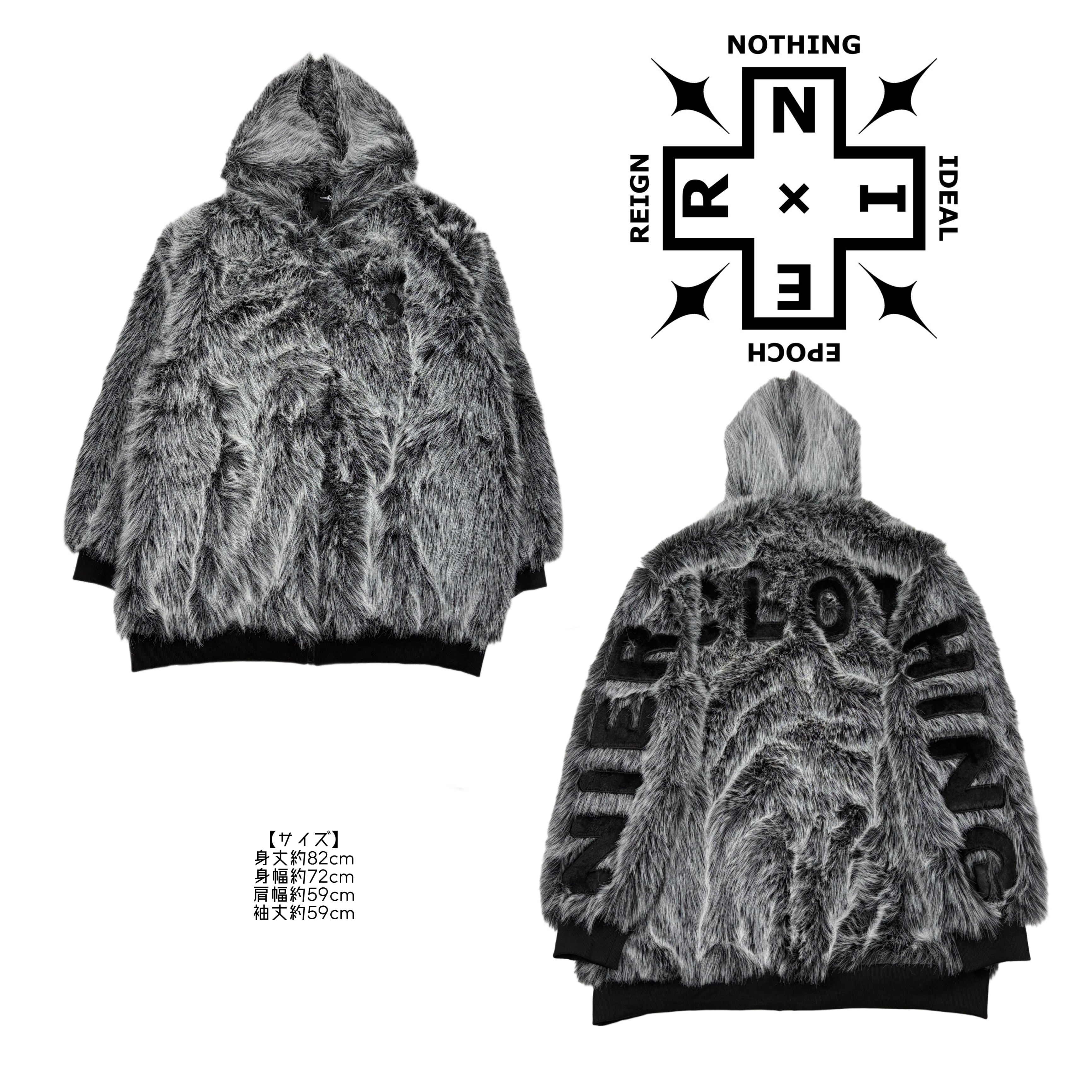 超ふわもこOVERSIZE GRAY SHADOW FUR OUTER | NIER CLOTHING