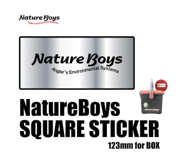 NatureBoys Sticker/ステッカー スクエア123mm／メタル（ST-M02）
