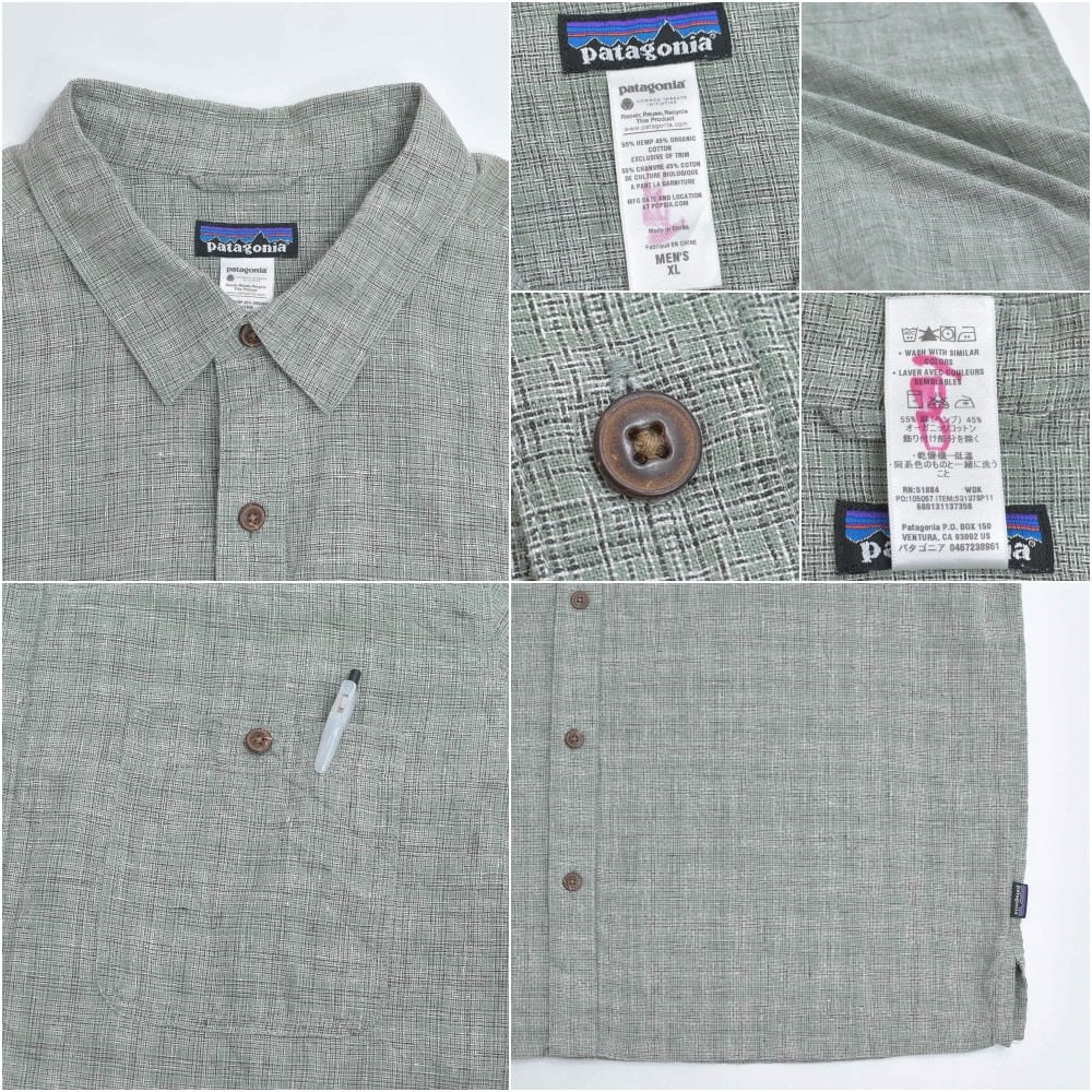 2011年 patagonia パタゴニア マイグレーション ヘンプシャツ M patagonia Migration Hemp Shirt size／M ヘンプとコットンの