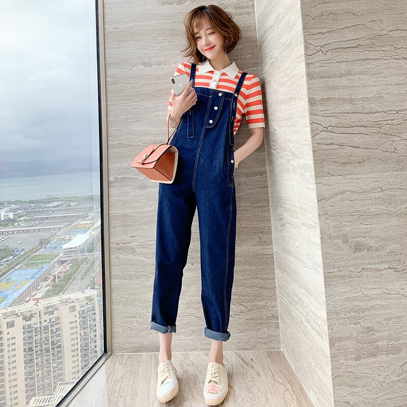 カラーストライプニットトップス セット MIUCO91800283278