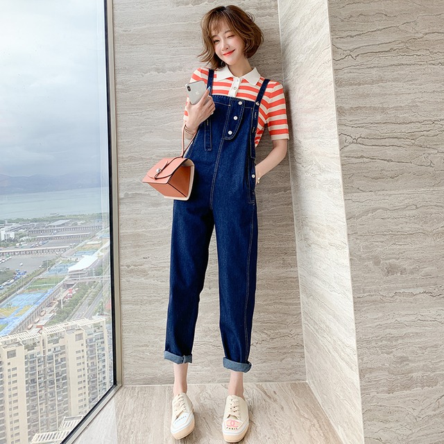 カラーストライプニットトップス セット MIUCO91800283278