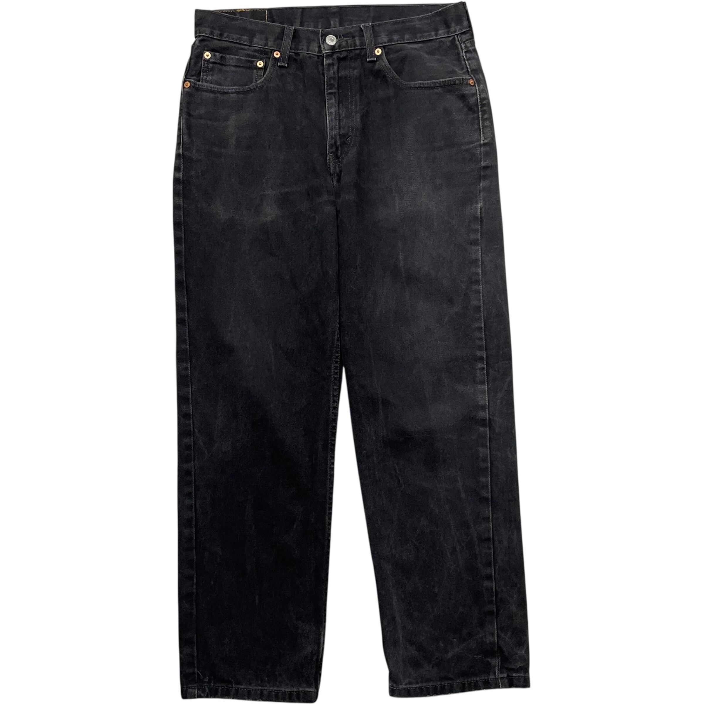 《実寸 W33L29》 Levi's リーバイス 550 ブラックデニム 色落ち no.8630