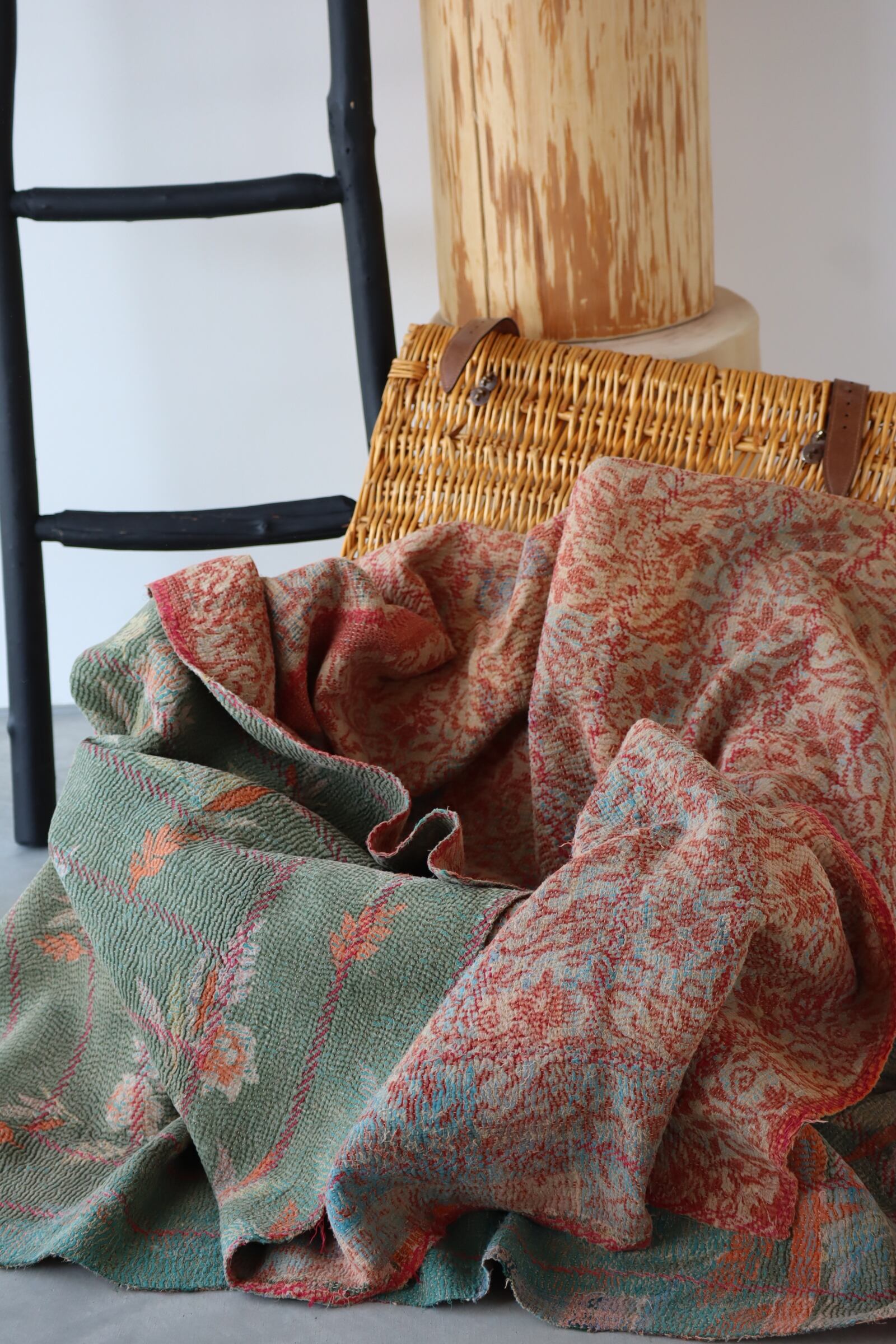 ✧pale green✧ ヴィンテージカンタキルト ラリーキルト | mikodeux