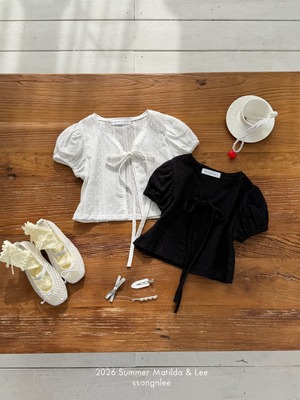 [Matilda&Lee] Add Puff Blouse Cardigan (15/17/19) / [마틸다앤리] 퍼프블라우스가디건추가 (15/17/19)