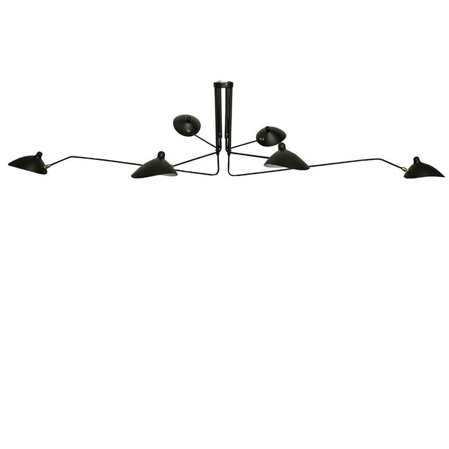 ＜セルジュ・ムーユ＞ SUSPENSION 6 BRAS PIVOTANTS ペンダントライト (6灯タイプ)（リプロダクト品）