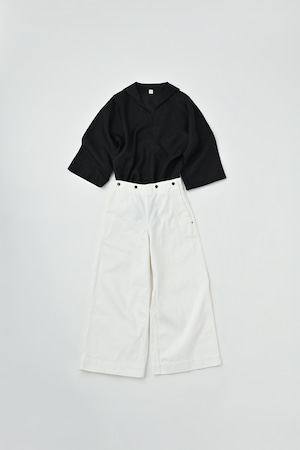 CHEVAL plus リネンのセーリングシャツ