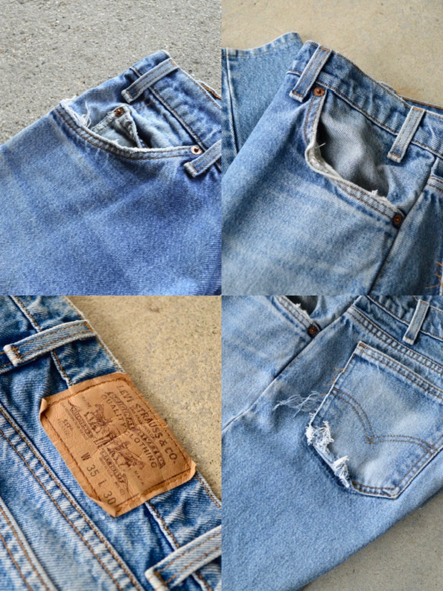 Levi's 517 90s Made in USA 1995 W35 L30 Relaxed Semi Flare