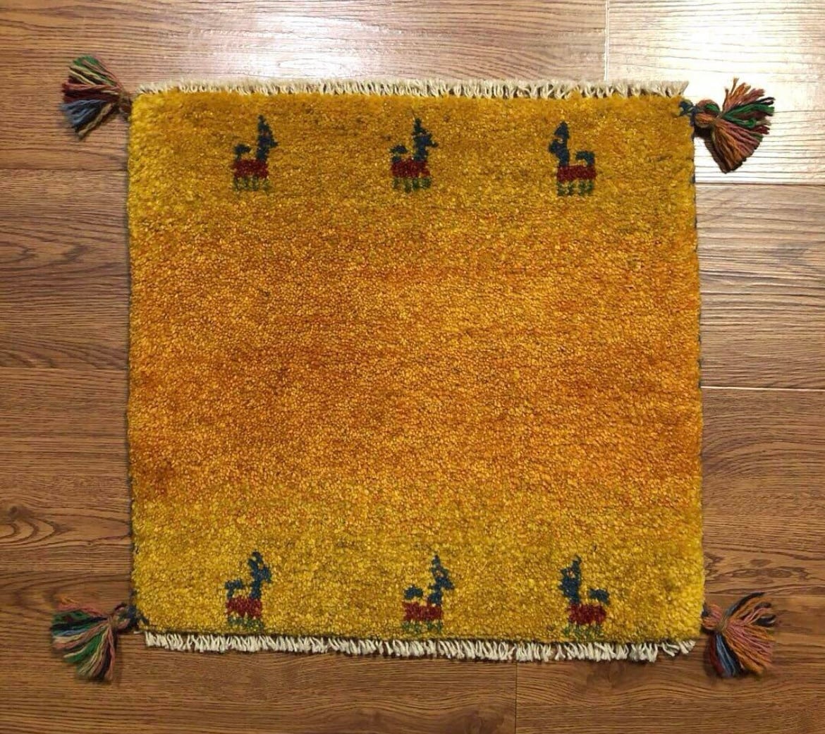 ペルシャギャッベ (ギャベ) チェアマット 椅子の座布団 No.GS-495