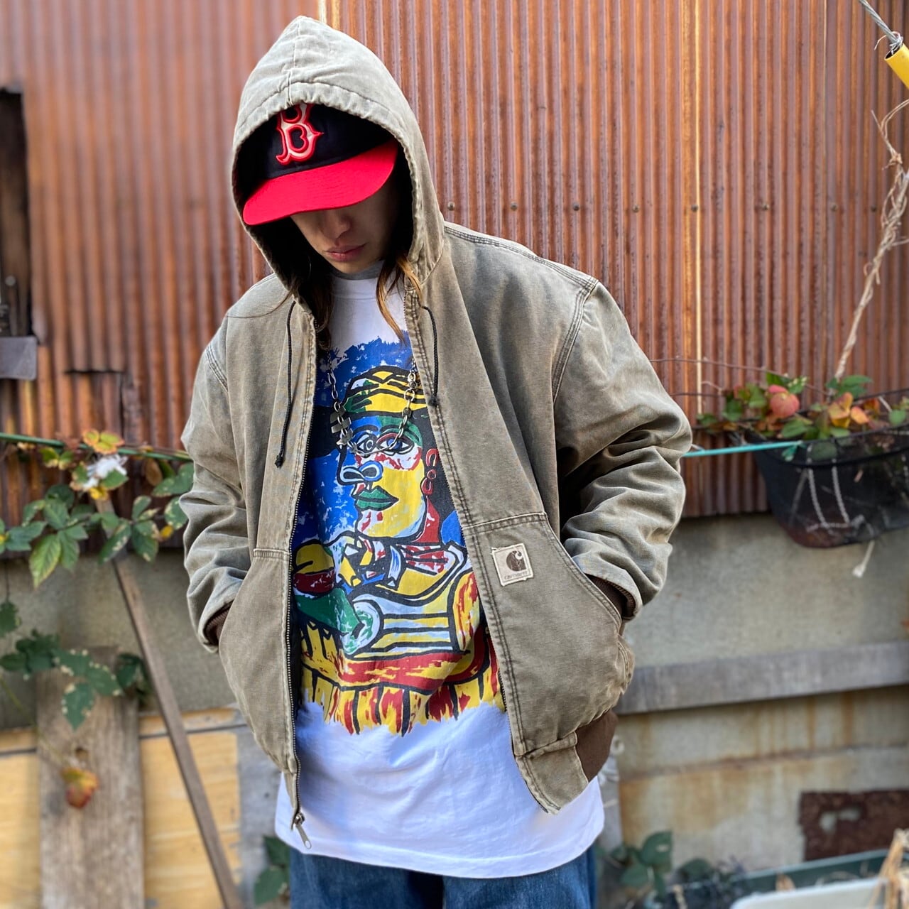 Carhartt カーハート アクティブジャケット メンズXL 古着 ダック地 