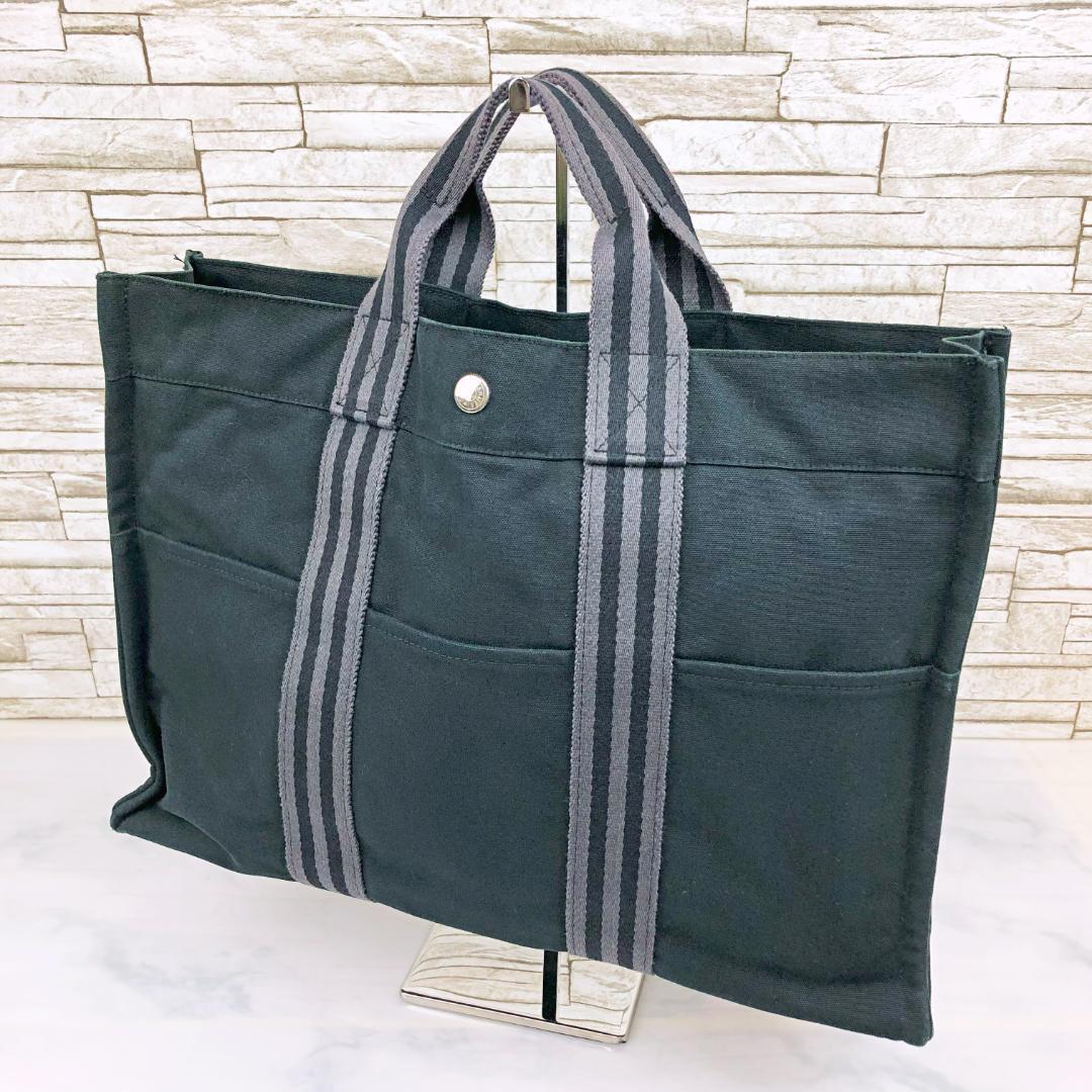 美品☆HERMES エルメス キャンバス フールトゥMM トートバッグ 美品☆HERMES エルメス キャンバス フールトゥMM トートバッグ
