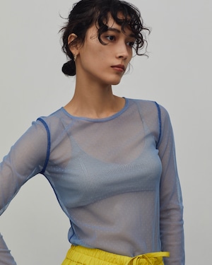 Sheer Basic Tops(L.BLUE)