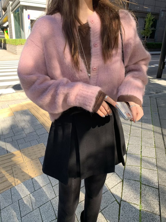 (予約) mellounge / Alpha fog cardigan 3color