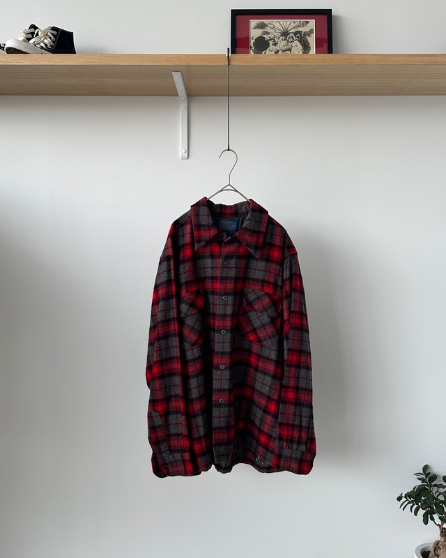 -Pendleton- Vintage 70s L Board Shirt made in USA