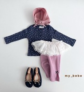 韓国子供服 / Mybebe / シャーレイヤード *ONESIZE*