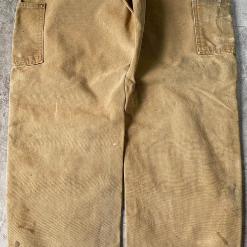 20s USA製 ブラウン ダブルニー Carhartt カーハートパンツ 詳細写真16