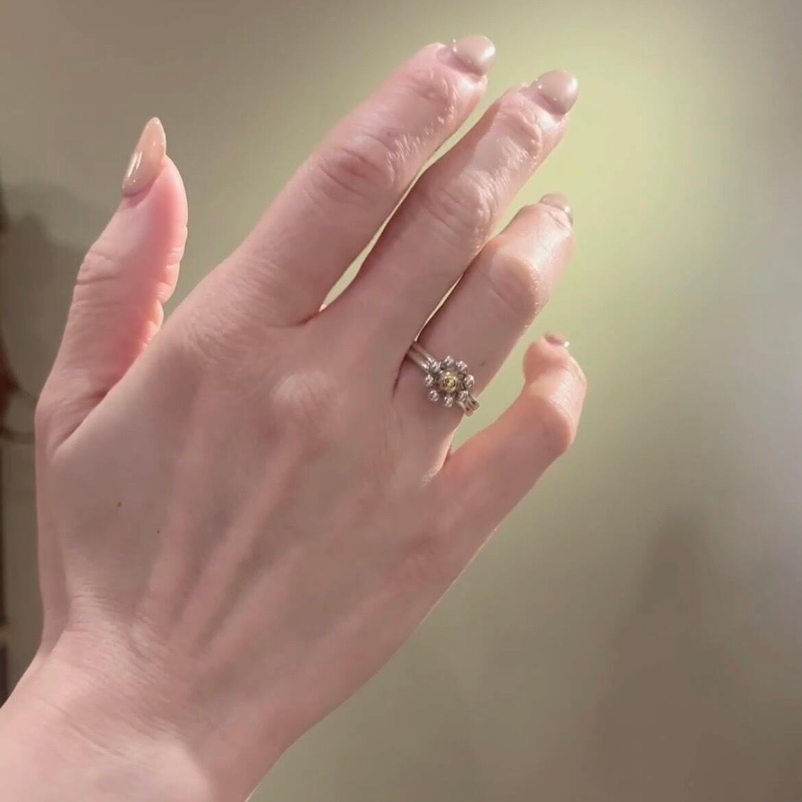 さ*の様 ティファニー　パロマ・ピカソ925.k18 シルバー 花モチーフ ネッ TIFFANY&CO】【9号】2305 出会うべき、名品 ティファニーパロマ
