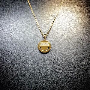 K18YG / diamond smile necklace