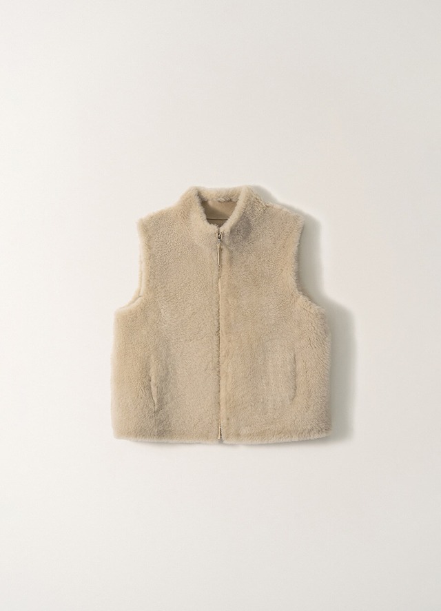 [NOTHING WRITTEN] Lulu shearling vest (Ecru) 正規品 韓国ブランド 韓国通販 韓国代行 韓国ファッション ナッシングリトゥン 日本 店舗