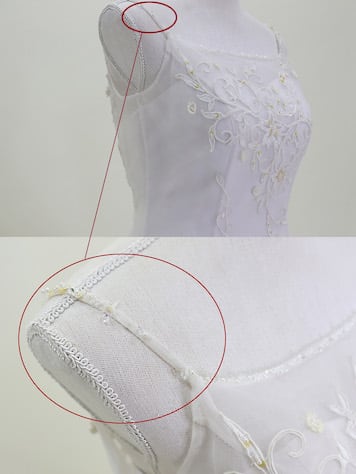 中古 ウェディングドレス 二次会・フォト婚 白／white 13号T 3通りの