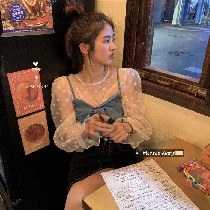 レディースショートトップス サマー 夏物 モンロー31297846998