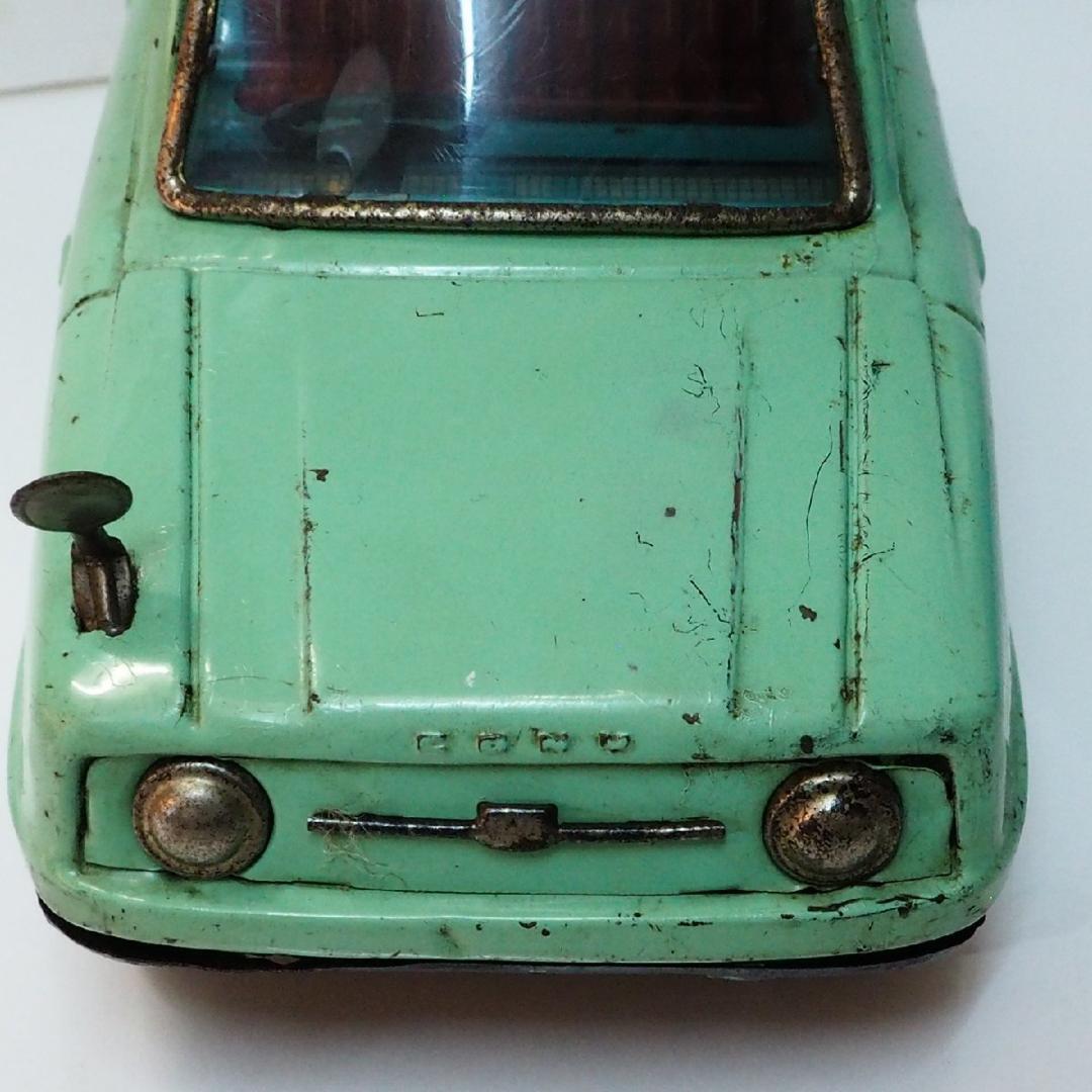 萬代屋【愛知機械工業コニー グッピー黄緑 フリクション】当時物ブリキ