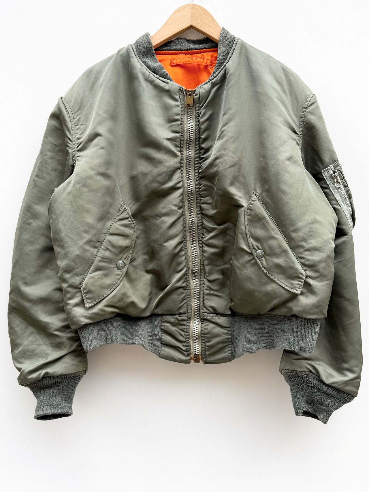 70s USAF MA-1 "J-8279E" FLIGHT JACKET Size MEDIUM