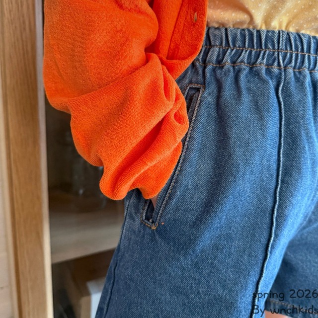 《送料無料》予約:ステッチデニム【wnchkid’s】