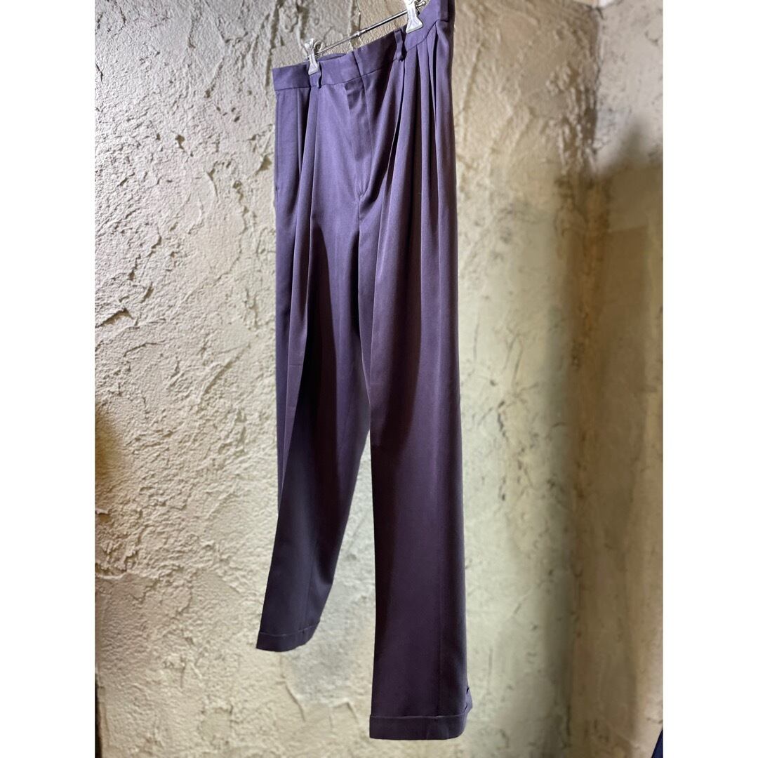 BACHRACH(32×30)スラックス　3タック　ロールアップ　イタリー製 BACHRACH(32×30)スラックス 3タック ロールアップ イタリー製 - メルカリ