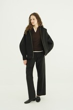 CLANE HALF ZIP WOOL HOODED TOPS 3色展開