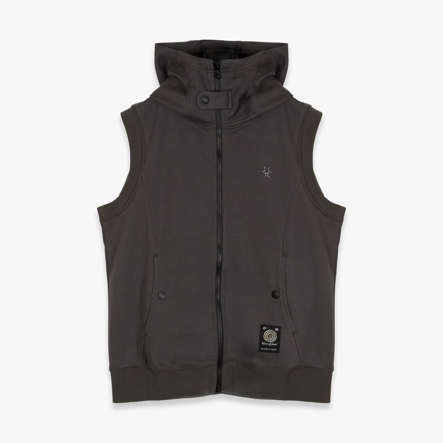 WAVE OF SAND 26SS ZEE SLEEVELESS PARKA (CHARCOAL)