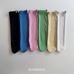 【 ELLY MOLLY / 予約 】Color ribbed socks