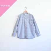 MANUAL ALPHABET | BROAD BAND COLLAR SHIRT バンドカラーシャツ ストライプ