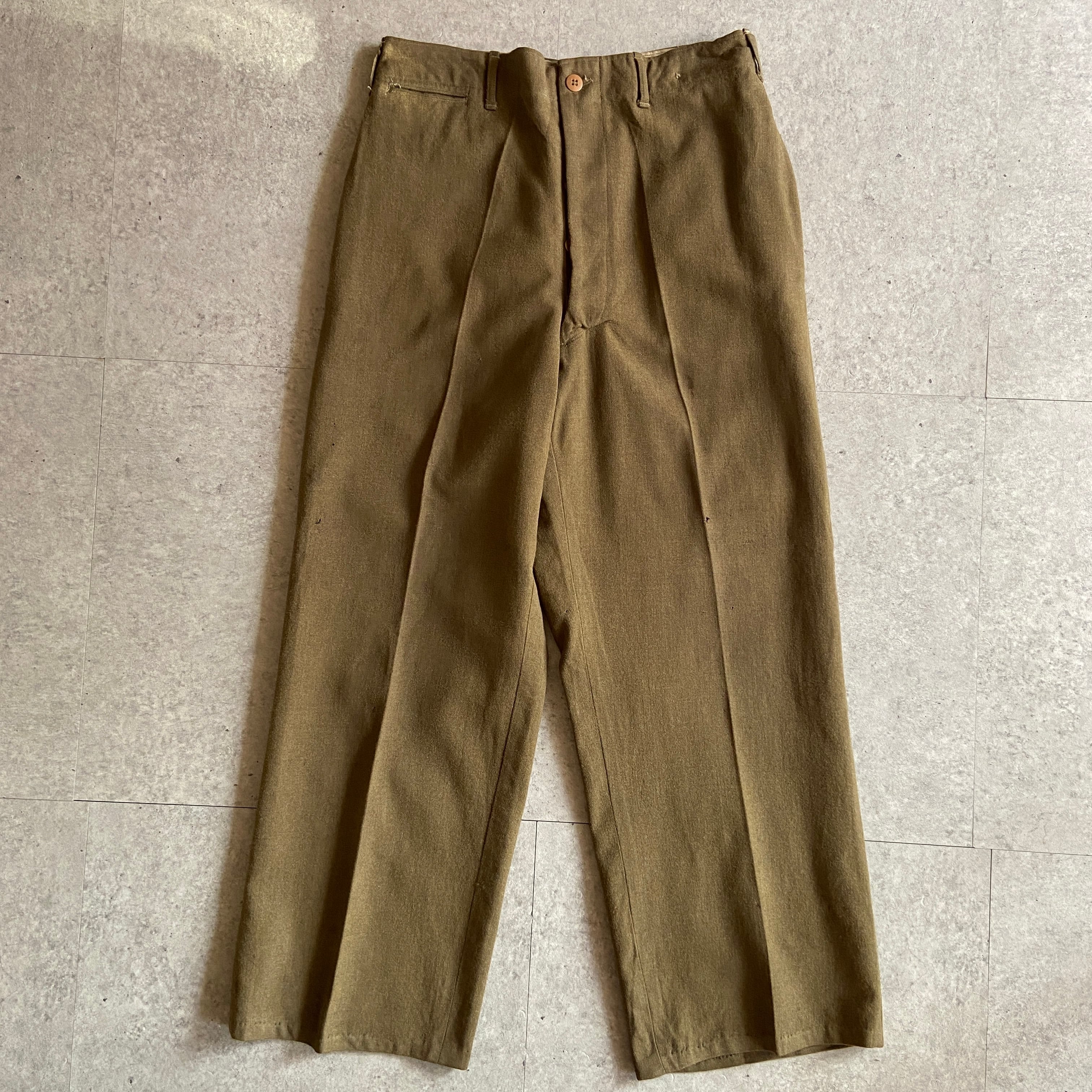 1940s U.S.ARMY M-43 Wool Field Trousers W32L28 G133