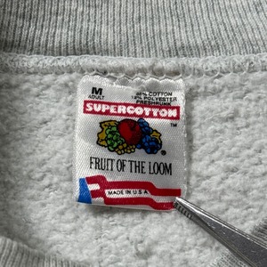 90s FRUIT OF THE LOOM sweatshirt "made in USA" 企業系 M 古着