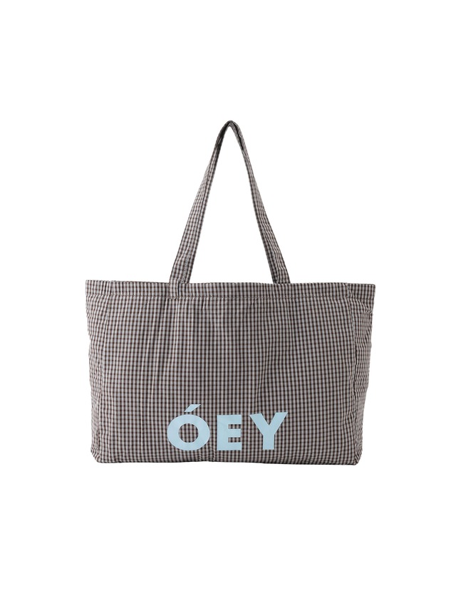 ÓEY BIG TOTE BAG - BROWN