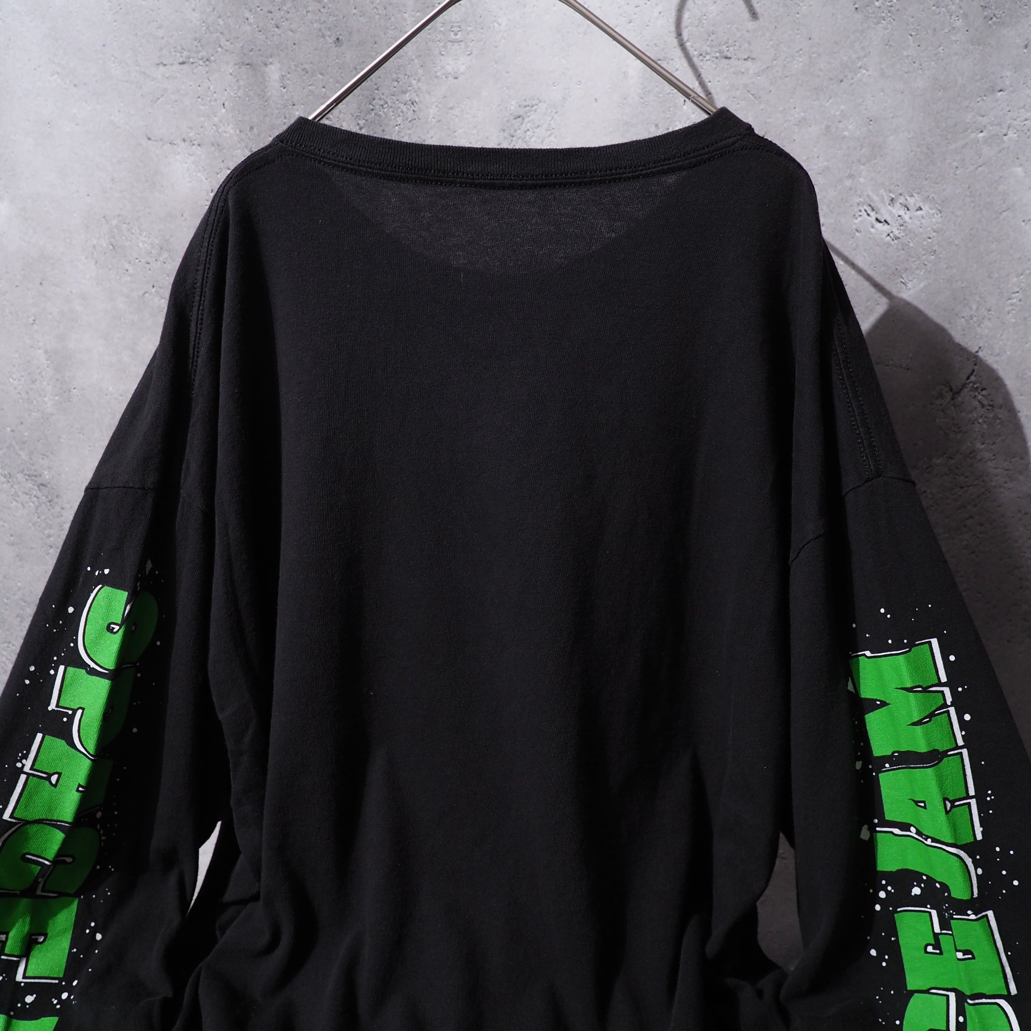 ” SPACE JAM - All Star ” Character printed long sleeve Black Tee