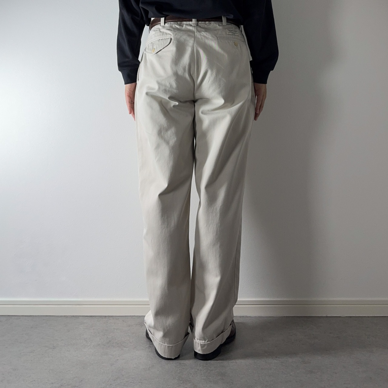 Polo by Ralph Lauren POLO CHINO HAMMOND beige W33L28相当 古着 - 15