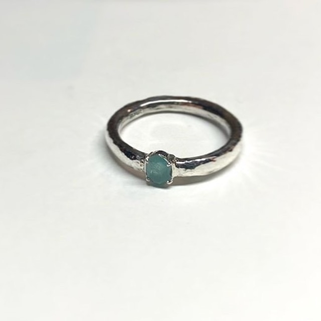 【4OMSV】『One off』  Grandidierite oval cut ring