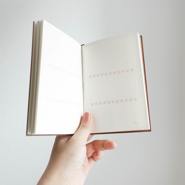 0ノマドノート A6 縦書きマス目入り ブラウン Nomad Plan